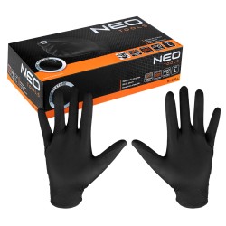 Munkakesztyű, perforált nitril, fekete, 100db, L (97-691-L) Munkakesztyű, perforált nitril, fekete, 100db, L (97-691-L)