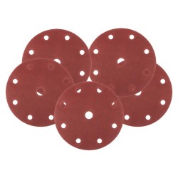 Csiszolókorong tépőzáras 150mm, P240, 9 lyukkal, 5db, 04-721-hez Csiszolókorong tépőzáras 150mm, P240, 9 lyukkal, 5db, 04-721-hez