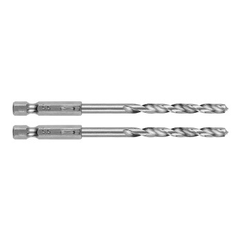 Csigafúró, 1/4'' hatszög szárral, HSS DIN 338, 5,5mm, 2db/cs Csigafúró, 1/4'' hatszög szárral, HSS DIN 338, 5,5mm, 2db/cs