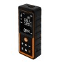 Lézeres távolságmérő, hatótáv:100m, IP54 fröccsenő víz védelem, gumírozott ház, multifunkciós