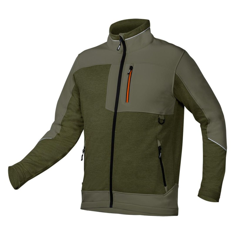 Softshell Munkavédelmi kabát, OUTDOOR, zöld, S Softshell Munkavédelmi kabát, OUTDOOR, zöld, S