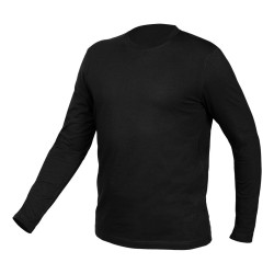 Munkavédelmi póló, hosszú ujjú, fekete, 100% pamut, XXL Munkavédelmi póló, hosszú ujjú, fekete, 100% pamut, XXL