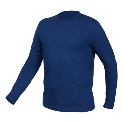 Munkavédelmi póló, hosszú ujjú, tengerészkék, 100% pamut, XL Munkavédelmi póló, hosszú ujjú, tengerészkék, 100% pamut, XL