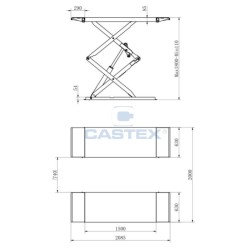 Ollós gépjárműemelő 3500 kg teherbírás (GT-MFC-100) Ollós gépjárműemelő 3500 kg teherbírás (GT-MFC-100)