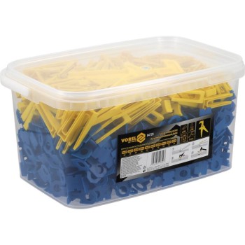 VOREL Burkolatszintező készlet 2 mm (700 talp + 200 ék+ fogó)