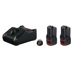BOSCH Akkumulátor szett GBA 12V / 2 x 2,0 Ah akku + GAL 12V-40 gyorstöltő BOSCH Akkumulátor szett GBA 12V / 2 x 2,0 Ah akku + GAL 12V-40 gyorstöltő