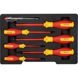 BOSCH Torx csavarhúzó készlet 7 részes 1000 V-ig szigetelt BOSCH Torx csavarhúzó készlet 7 részes 1000 V-ig szigetelt