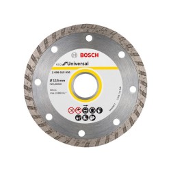 BOSCH Gyémánt vágókorong 115 x 2,0 x 7,0 x 22,2 mm Turbo ECO for Universal (10 db) BOSCH Gyémánt vágókorong 115 x 2,0 x 7,0 x 22,2 mm Turbo ECO for Universal (10 db)