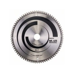 BOSCH Fűrésztárcsa univerzális 254 x 30 x 3,2 mm / 80T MultiMaterial BOSCH Fűrésztárcsa univerzális 254 x 30 x 3,2 mm / 80T MultiMaterial