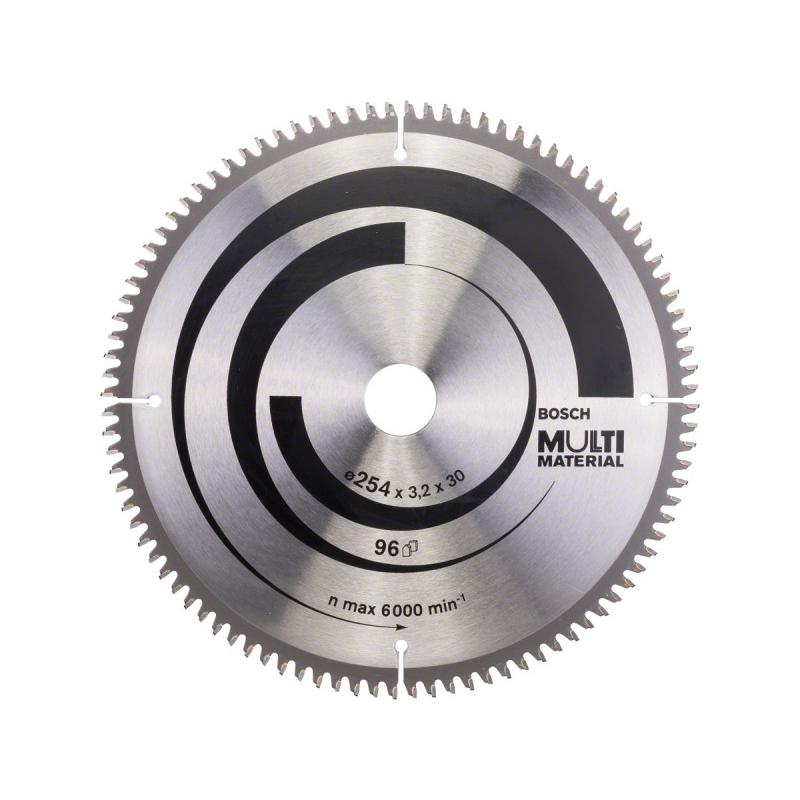 BOSCH Fűrésztárcsa univerzális 254 x 30 x 3,2 mm / 96T MultiMaterial HLTCG