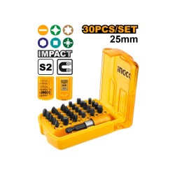 INGCO Impact bithegy készlet 25 mm 30 részes S2 INGCO Impact bithegy készlet 25 mm 30 részes S2