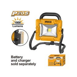 INGCO Akkus LED lámpa 1800 Lm 20 V (akku és töltő nélkül) INGCO Akkus LED lámpa 1800 Lm 20 V (akku és töltő nélkül)
