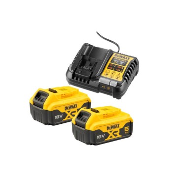DEWALT XR Akkumulátor és töltő szett 18 V (2 x 5 Ah akku) DCB1104P2 DEWALT XR Akkumulátor és töltő szett 18 V (2 x 5 Ah akku) DCB1104P2