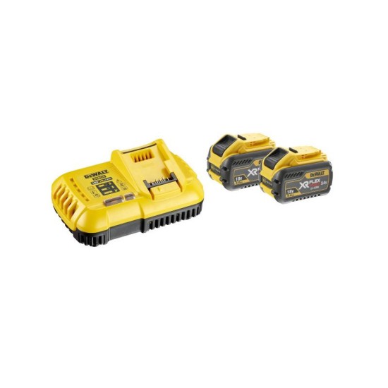 DEWALT FlexVolt Akkumulátor és gyorstöltő szett 18 V (2 x 9 Ah akku) DCB118X2