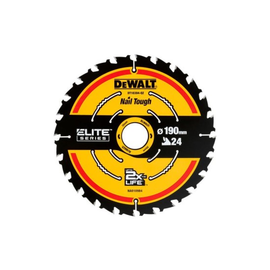 DEWALT EXTREME Fűrésztárcsa fához 190 x 30 x 1,65 mm / 24T