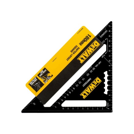 DEWALT Talpas derékszög vonalzó 175 mm