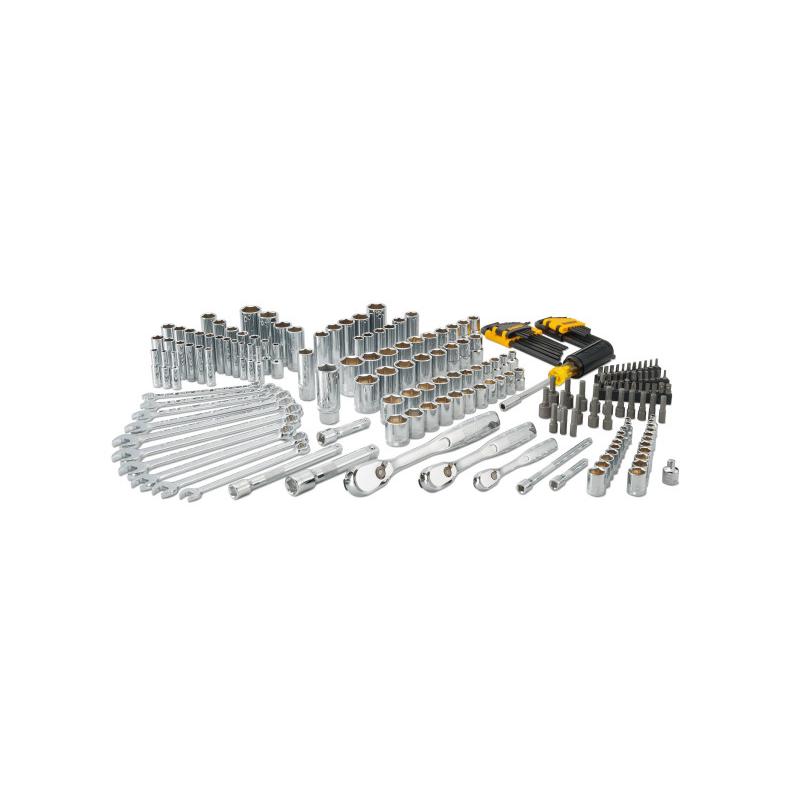 DEWALT Szerszámkészlet 205 részes metrikus/colos, rövid/hosszú 1/4'' + 3/8'' + 1/2''