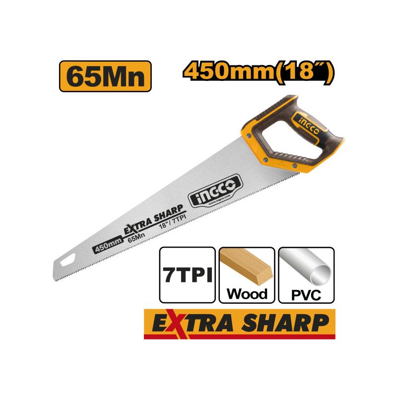 INGCO Rókafarkú fűrész 450 mm/7 TPI INGCO Rókafarkú fűrész 450 mm/7 TPI