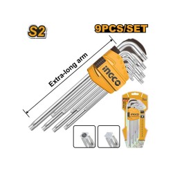 INGCO Hosszú torx kulcs készlet 9 részes T10-T50 S2 INGCO Hosszú torx kulcs készlet 9 részes T10-T50 S2
