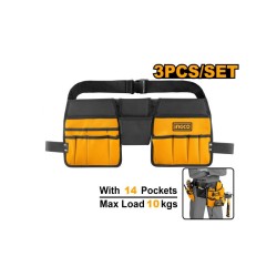 INGCO Szög és szerszámtartó övtáska 14 zsebes INGCO Szög és szerszámtartó övtáska 14 zsebes