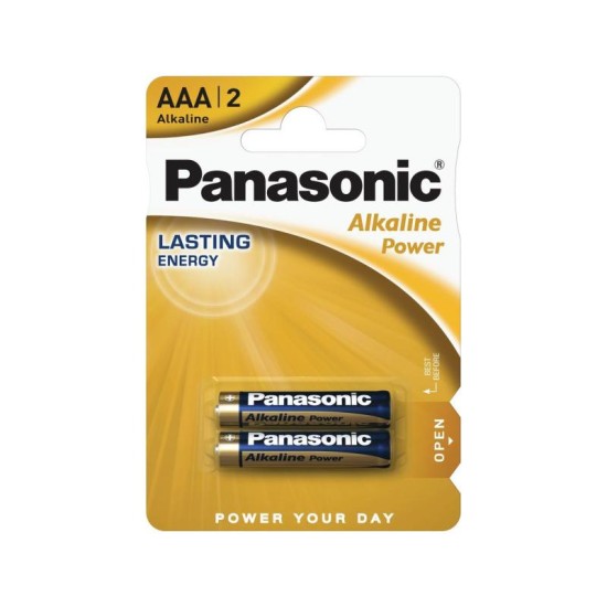 PANASONIC AAA/mikro tartós alkáli elem 1,5 V (2 db)