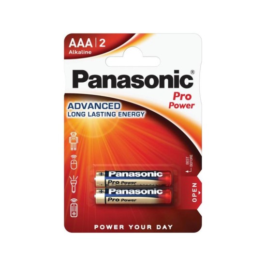 PANASONIC AAA/mikro szuper tartós alkáli elem 1,5 V (2 db)