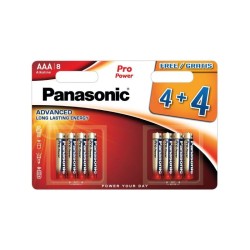 PANASONIC AAA/mikro szuper tartós alkáli elem 1,5 V (8 db)