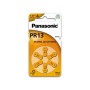 PANASONIC PR13 cink-levegő hallókészülék elem 1,4 V (6 db)