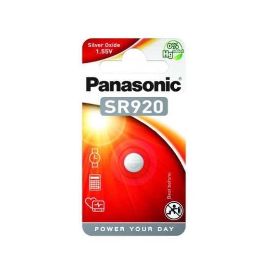 PANASONIC SR920 ezüstoxid gombelem 1,55 V