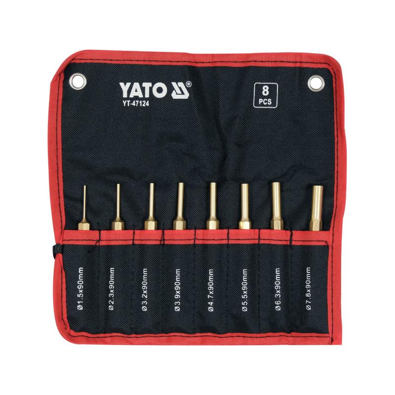 YATO Réz csapszegkiütő készlet 8 részes YATO Réz csapszegkiütő készlet 8 részes