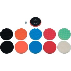 YATO Tépőzáras polírozókorong készlet 12 részes 125 mm M14 YATO Tépőzáras polírozókorong készlet 12 részes 125 mm M14