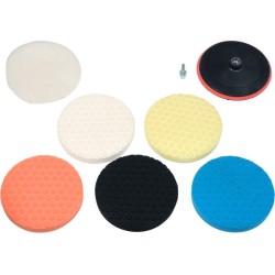 YATO Tépőzáras polírozókorong készlet 8 részes 180 mm M14 YATO Tépőzáras polírozókorong készlet 8 részes 180 mm M14