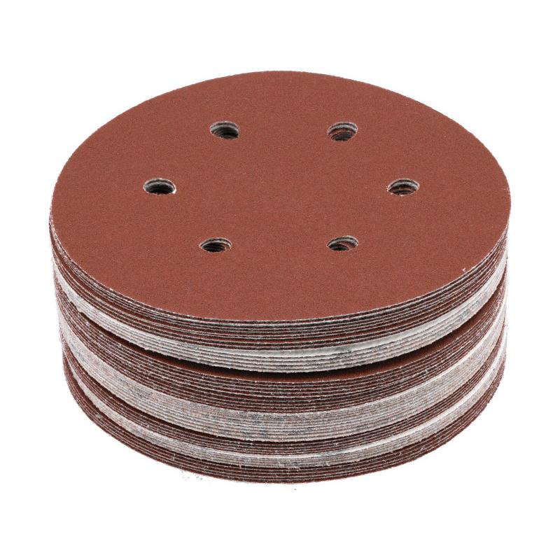 YATO Tépőzáras fíbertárcsa 150 mm / P120 6 lyukas (50 db) YATO Tépőzáras fíbertárcsa 150 mm / P120 6 lyukas (50 db)