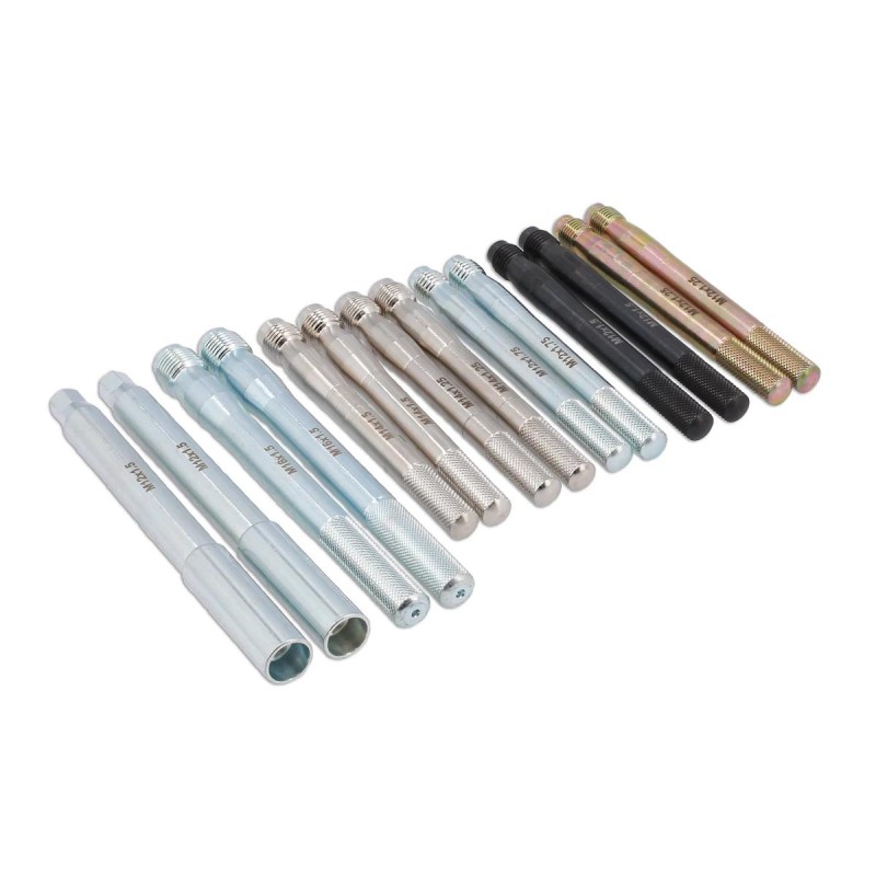 Kerék pozicionáló menetes megvezető csapkészlet - 14 db-os - Laser