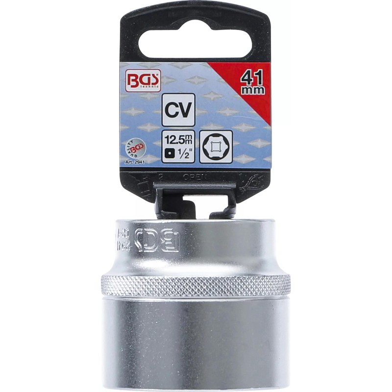 Dugókulcs - crowafej 1/2'' 6 lap normál 41 mm BGS