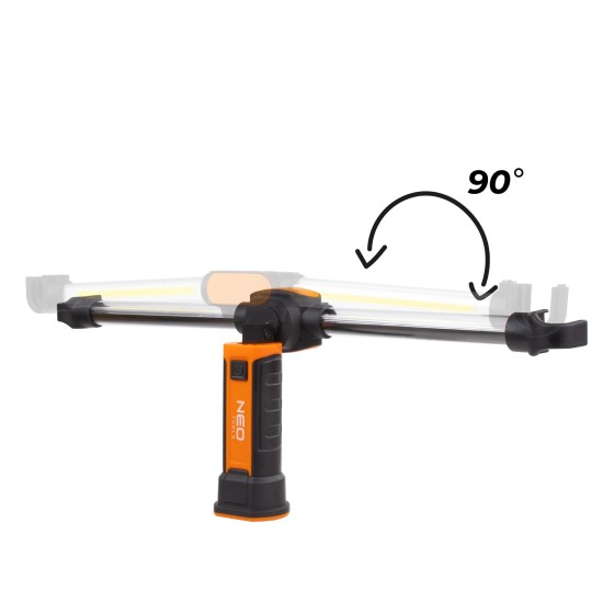 Szerelőlámpa LED COB ledes 6W akkus USB + mágnes - NEO Szerelőlámpa LED COB ledes 6W akkus USB + mágnes - NEO