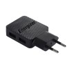 Hálózati USB töltő adapter 230V - 5V 2.4A + USB C + Micro kábelek