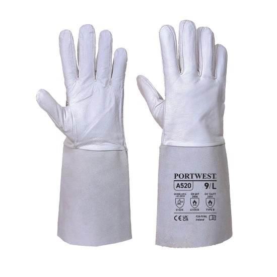 Kesztyű hegesztő, hő-lángálló- Szürke, AWI/TIG 10/XL - Portwest Kesztyű hegesztő, hő-lángálló- Szürke, AWI/TIG 10/XL - Portwest