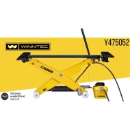 Emelő gépkocsi mobil szimpla ollós 1,8 tonnás 110-630mm Winntec RAZZO-1 Emelő gépkocsi mobil szimpla ollós 1,8 tonnás 110-630mm Winntec RAZZO-1