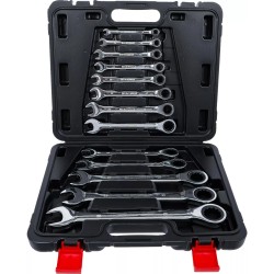 Csillag-villás racsnis készlet 13r. 8-32 mm 72 fogú - BGS