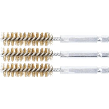 Motor-hengerfej furat tisztító kefe 1/4'' - 13 mm 3db/cs - BGS