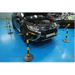 Laser Tools LAS‑61609 kordonkészlet – 25 m sárga‑fekete lánc, 6 oszloppal Laser Tools LAS‑61609 kordonkészlet – 25 m sárga‑fekete lánc, 6 oszloppal