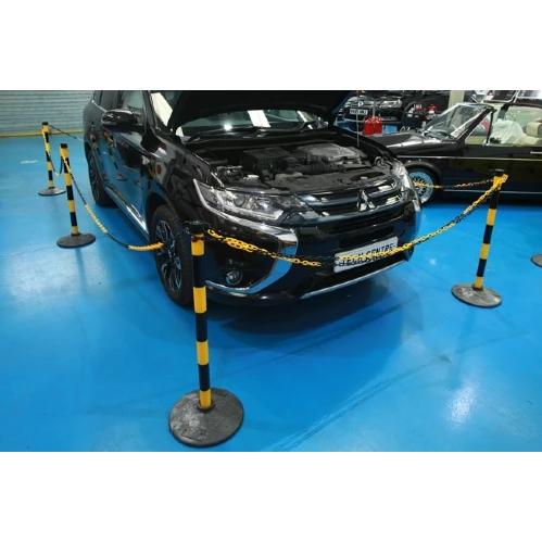 Laser Tools LAS‑61609 kordonkészlet – 25 m sárga‑fekete lánc, 6 oszloppal Laser Tools LAS‑61609 kordonkészlet – 25 m sárga‑fekete lánc, 6 oszloppal