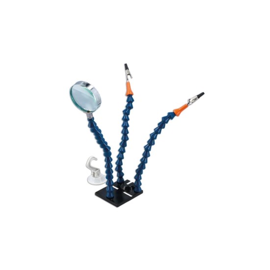 Forrasztó állvány csipeszekkel nagyítóval -mulifunkciós- Laser Tools Forrasztó állvány csipeszekkel nagyítóval -mulifunkciós- Laser Tools