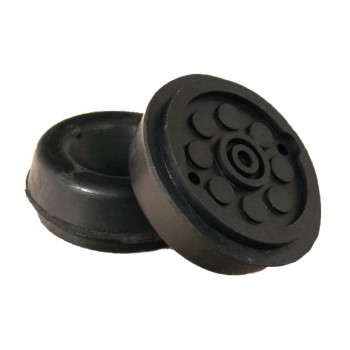 Gumipogácsa krokodil emelőhöz  44/15 mm - pöttyös - fekete