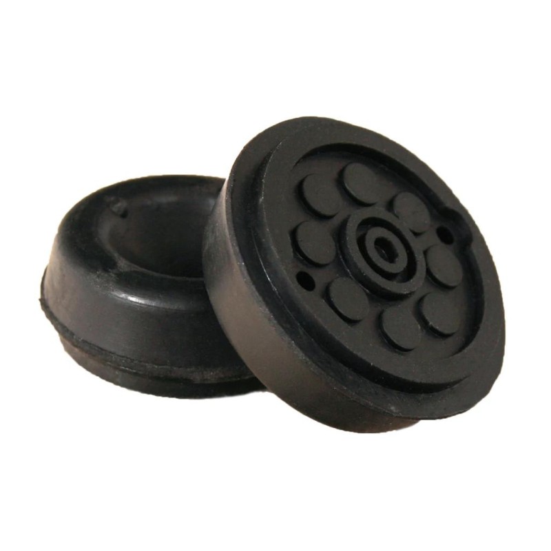 Gumipogácsa krokodil emelőhöz  44/15 mm - pöttyös - fekete