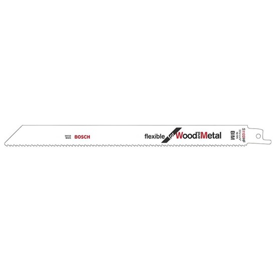 Fűrészlap kardfűrészhez, fa/fém 225 mm -S 1122 HF- 5db - Bosch (2.608.656.021)
