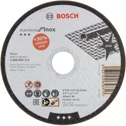 Vágókorong 125x1.6 - Standard acél és inox- Bosch (2.608.603.172)