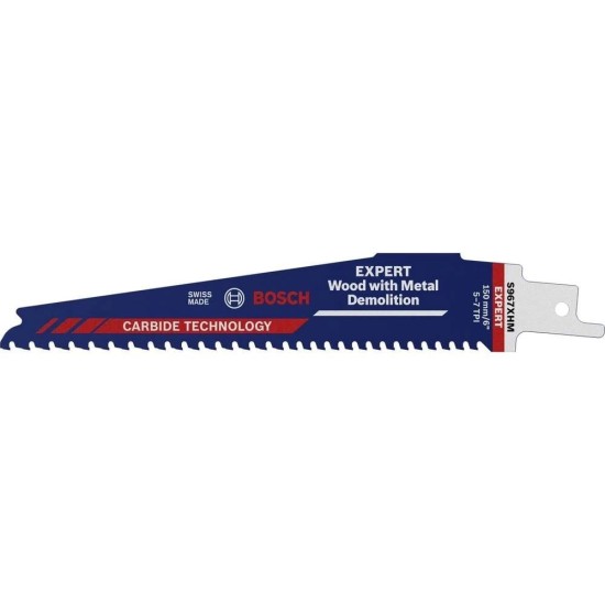 Fűrészlap kardfűrészhez, szöges fa 150mm 5-7 TPI / S967XHM - Bosch (2608900396)