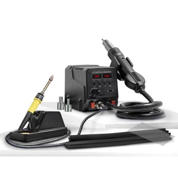 Műanyag hegesztő és hőlégfúvó állomás 2:1-ben 50°C-480°C / 100°C-500°C